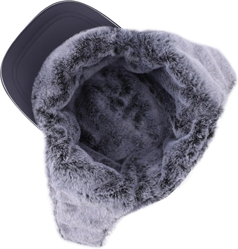 Connectyle Trapper Hat for Men Women Faux Fur Winter Hat with Ear Flaps Water-Resistant Hunting Hats Ushanka Skiing Cap - Image 3
